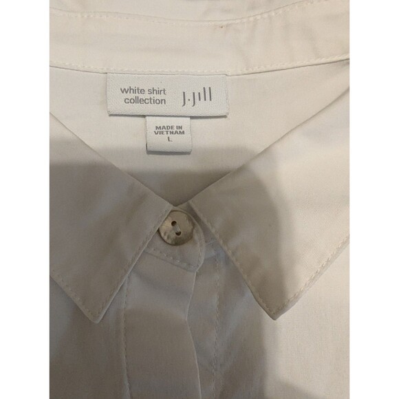 J. Jill NWT White Shirt Collection - Long Sleeve Button-up - Size Large - Picture 12 of 13